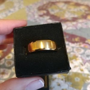 Mens Size 14 Stainless Steel Wedding Band